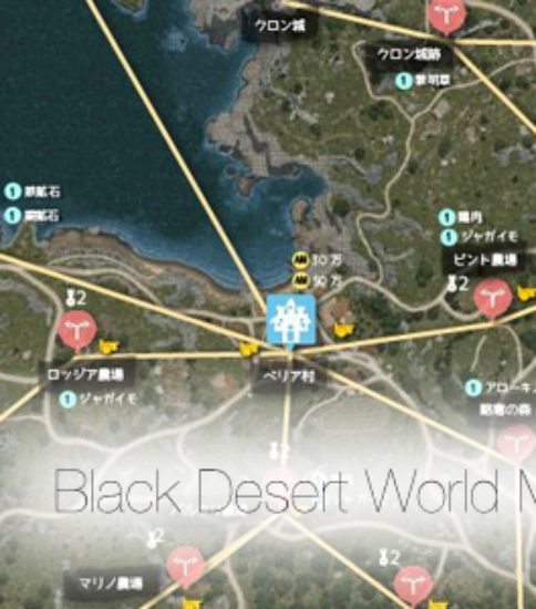 【黒い砂漠】Black Desert World Map by Chimolog
